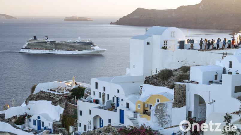 Für Kreuzfahrtpassagiere fallen ab diesem Jahr Eintrittsgebühren für sämtliche griechische Inseln an. Bild: Philipp Laage/dpa