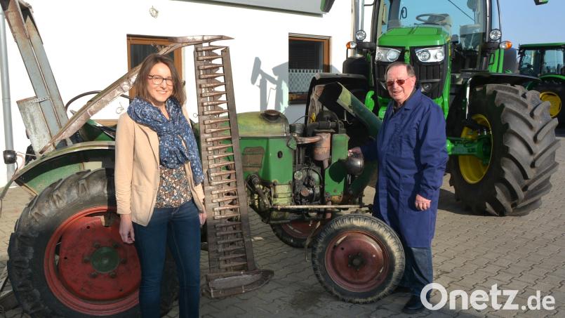 Noch bis zu dreimal wöchentlich schaut German Malzer, der am Samstag seinen 90. Geburtstag feierte, noch nach dem Rechten in seinem von ihm gegründeten Betrieb in Mitterteich. Mit im Bild Tochter Karin Riedel, die die Firma seit 1999 zusammen mit ihrem Ehemann Bernd Riedel leitet. Bild: jr