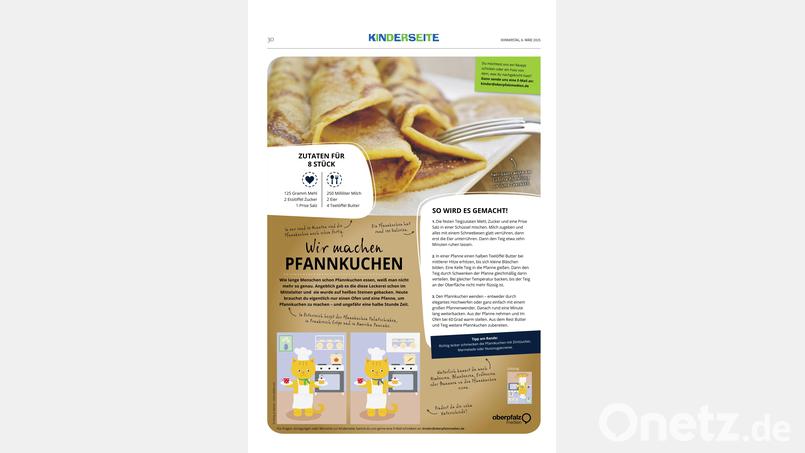 Rezept Pfannkuchen Bild: Oberpfalz Medien