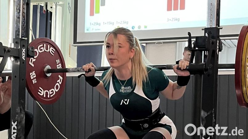 Jessie Groher gab beim Bayernliga-Rückrundenkampf ihr Wettkampfdebüt. Bild: bim