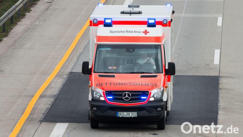 Der Rettungsdienst hat den 70-Jährigen nach dem Unfall auf der A 8 in ein Krankenhaus gebracht. Symbolbild: Armin Weigel/dpa