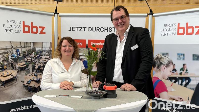 Die beiden Weiterbildungsinitiatoren am BBZ in Schwandorf: Katrin Inhofer und Michael Mändl Bild: Michael Mändl