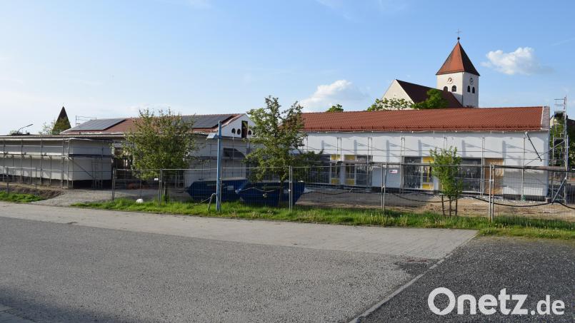 Der Neubau des Kinderhauses ist die größte Hochbaumaßnahme in der Gemeinde Stulln. Noch heuer soll die feierliche Eröffnung sein. Bild: bnr