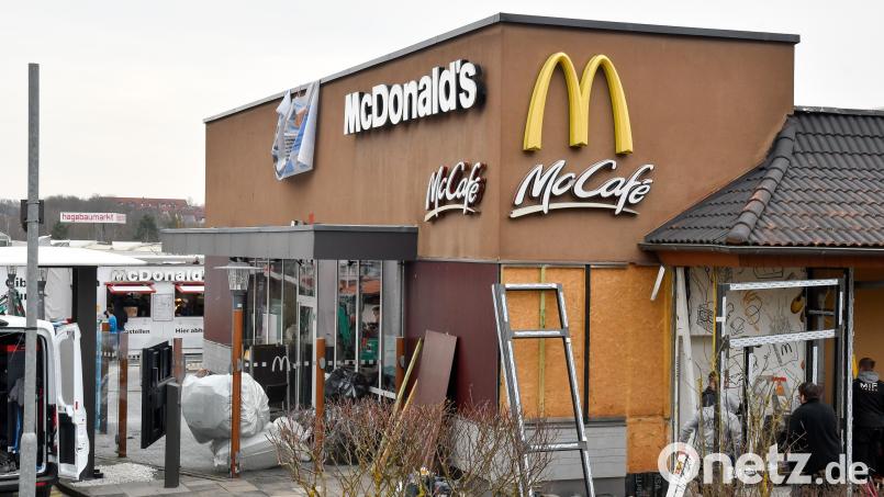 Die McDonald&#039;s-Filiale in Amberg an der Fuggerstraße wird derzeit umgebaut. Bild: Petra Hartl