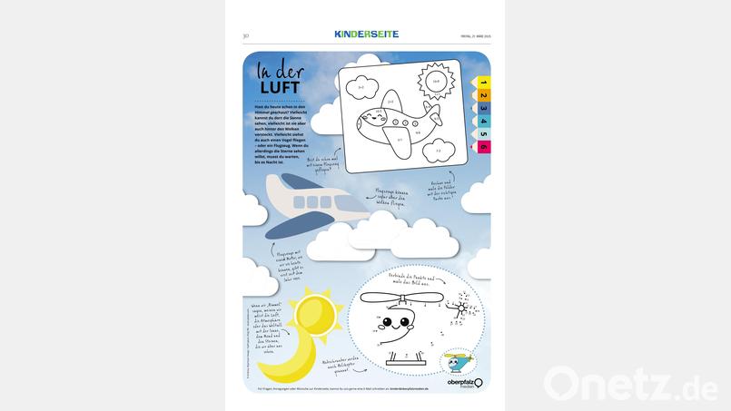 Malen und Knobeln. Bild: Oberpfalz Medien