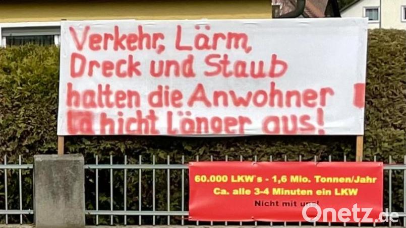 Deutlich tun Schnaittenbacher Bürger kund, was sie nicht mehr aushalten wollen. Bild: Gerhard Krones