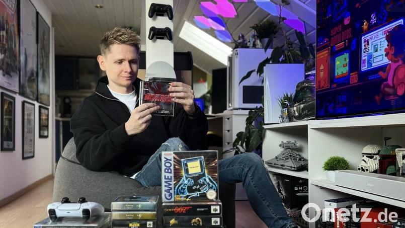 Dominik Mark sammelt unter anderem Videospiele und präsentiert sie auf seinem Instagram-Kanal. Dort folgen dem Krummennaaber mittlerweile fast 16.000 Accounts. Bild: Dominik Mark