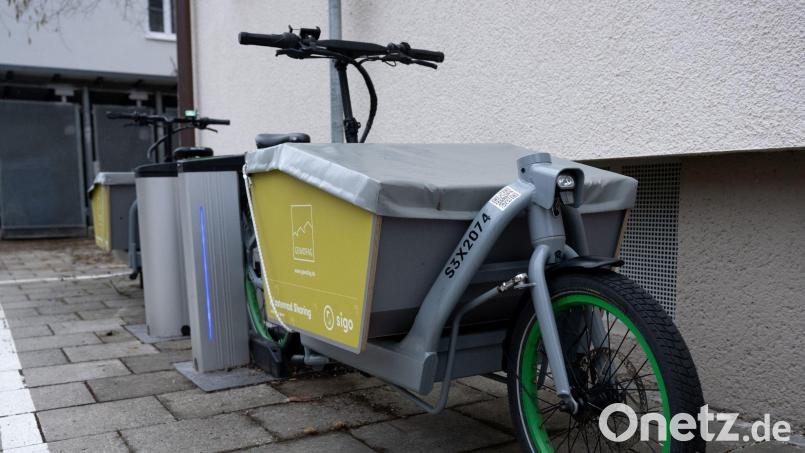 Ein Lastenrad-Sharing-System wird es in Amberg nicht geben. Zumindest nicht unter Beteiligung der Stadt. Das hat der Hauptausschuss mit einer knappen Mehrheit beschlossen. Bild: Sven Hoppe/dpa/Symbolbild