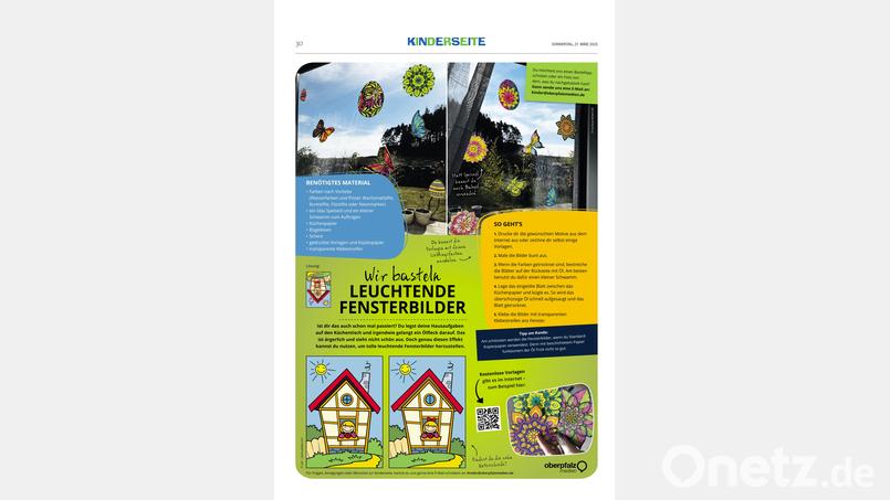 Heute wird gebastelt. Bild: Oberpfalz Medien