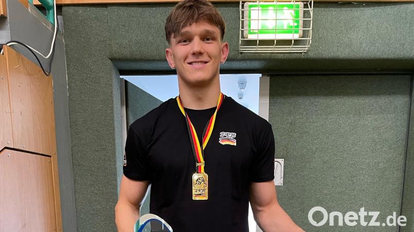 Adam Leifridt ist deutscher U20-Meister in der Gewichtklasse bis 86 Kilogramm. Bild: Filipp Linzer