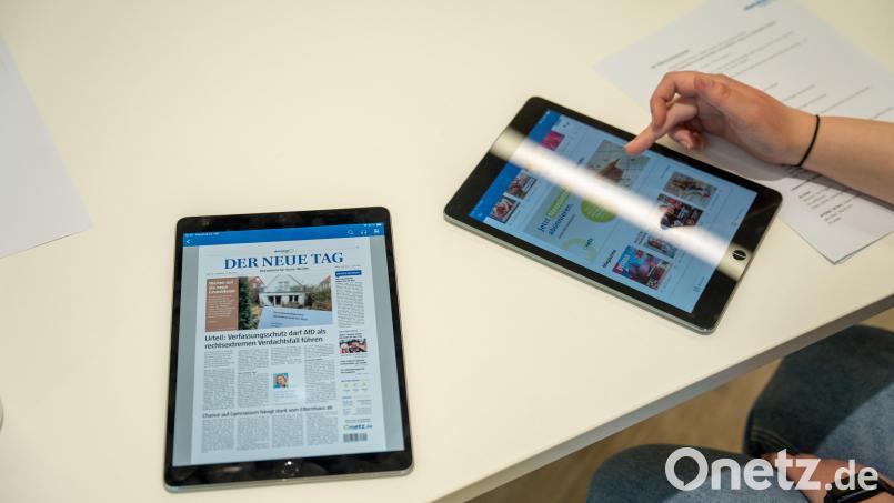 Das E-Paper von Oberpfalz Medien. Bild: Franka Eichl