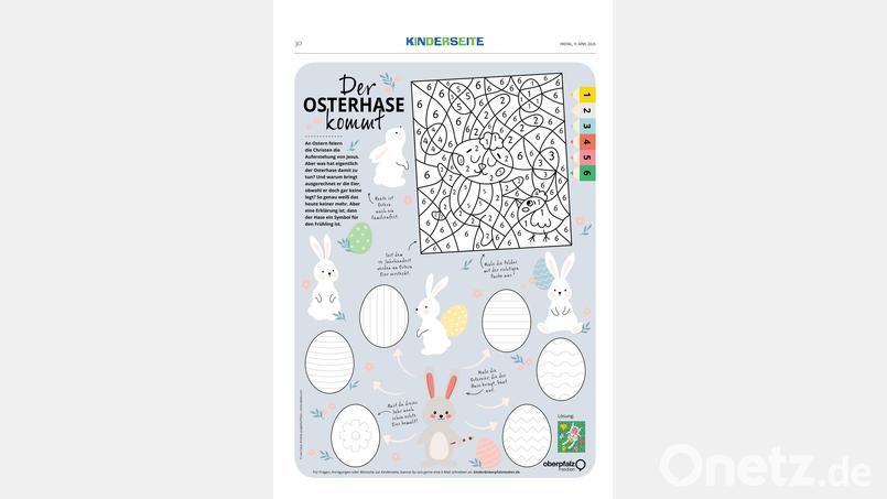 Malen und Knobeln. Bild: Oberpfalz Medien