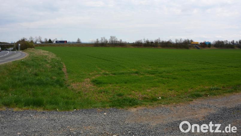 36500 Quadratmeter groß ist das neue Mitterteicher Industriegebiet „Lüstäcker“ im Gewerbegebiet Birkigt, für das der Stadtrat den Aufstellungsbeschluss fasste. Links die Straße, die ins Birkigt führt, im Hintergrund die vorbeiführende A93. Bild: jr