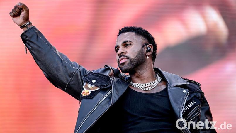 Der US-amerikanische Sänger Jason Derulo steht beim Lollapalooza Festival Berlin, am 30. April ist er in Regensburg zu sehen. Bild: Britta Pedersen/dpa