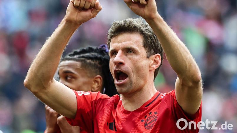 Hat jetzt 500 Bundesligaspiele absolviert: Thomas Müller Bild: Daniel Löb/dpa