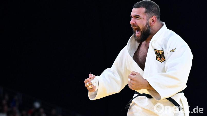 Erik Abramov holte bei der Judo-EM in Montenegro Bronze. Bild: Marijan Murat/dpa