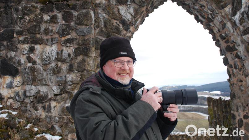 Die Burgruine auf dem Waldecker Schloßberg ist für Norbert Vetter immer wieder ein Ziel. Bild: cvl