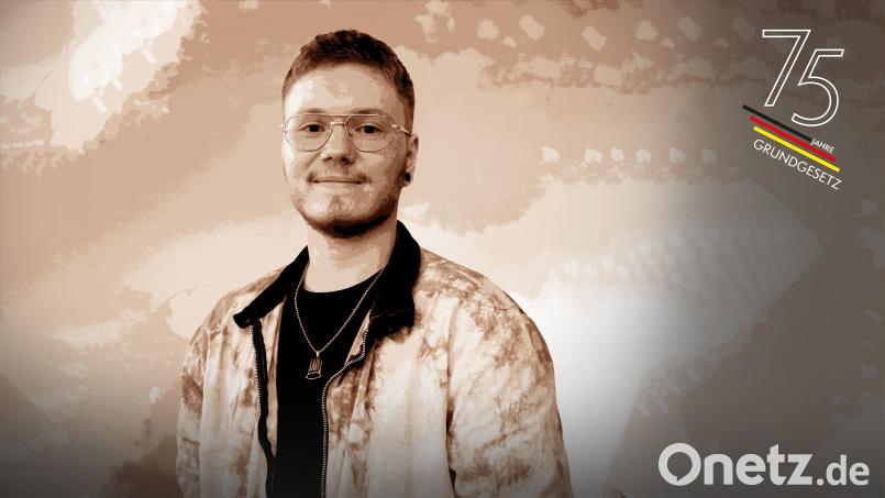 Liam Hentschel wuchs als Mädchen auf. Er kämpft heute für die Gleichberechtigung von Trans-Personen. Bild: Hentschel/exb; Bildmontage: Laura Fröhler