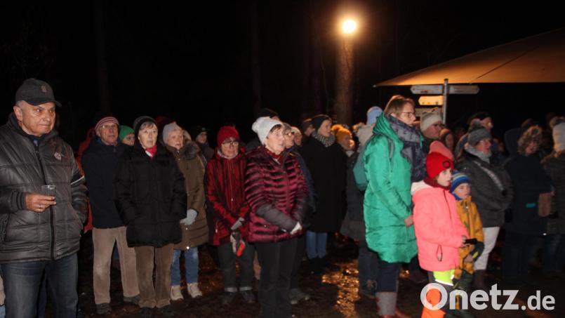 Die Waldweihnacht im &quot;Oicherlwold&quot; stieß auf großes Interesse. Bild: kro