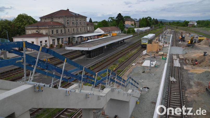 Der Bahnhof Kirchenlaibach ist derzeit eine Großbaustelle. Bild: ak