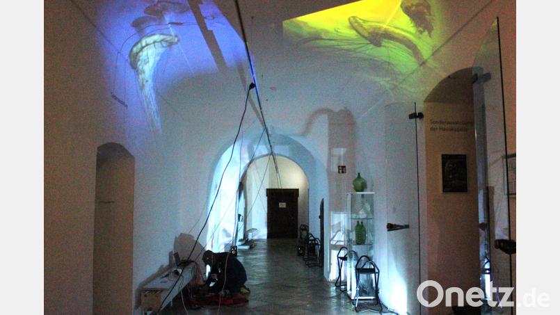 Der Aufbau der &quot;Adapter&quot;-Installation bei der Kunstnacht 2024. Bild: dwi