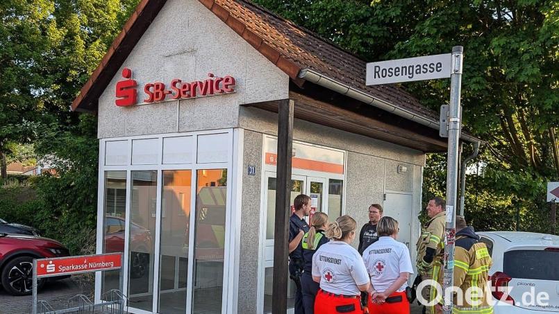 Die Feuerwehr befreite den Mann nach rund 15 Minuten. Bild: -/Feuerwehr Hersbruck/dpa