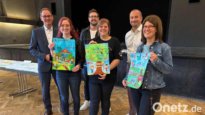 Sie kürten die Gewinner (von links): Robert Stahl (Sparkasse Oberpfalz Nord), Corinna Dietz (Regionalbibliothek), Bastian Gottswinter (OTV), Katharina Glaser (SJR)J, Florian Vogel (SJR) und Julia Zimmermann (SJR). Bild: Stadtjugendring Weiden