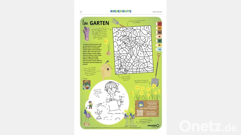 Malen und Rätseln Bild: Oberpfalz Medien