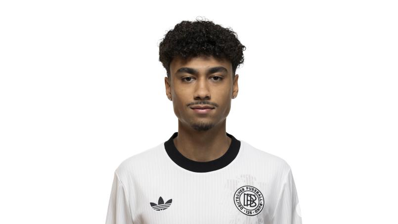 Nathaniel Brown im Trikot der deutschen U21. 

Nathaniel Brown, 

Vaals/NL, 16.11.2024, 

Foto: Thomas Boecker/DFB Bild: Thomas Böcker/DFB