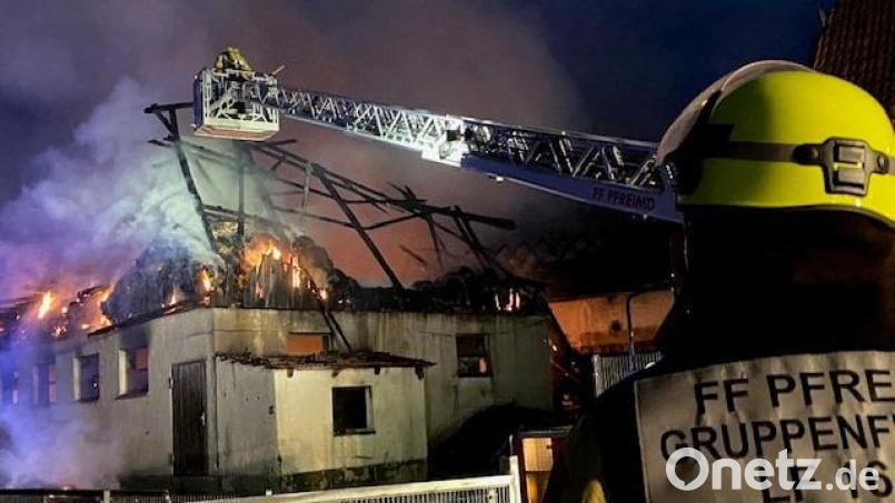 Bei dem Feuer am 14. April in Wiesensüß ist hoher Sachschaden entstanden. Archivbild: cv