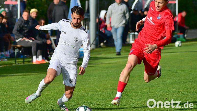 Die DJK Gebenbach gewinnt das Relegations-Hinspiel bei der SpVgg Unterhaching II mit 2:0.SpVgg Unterhaching II Bild: dme