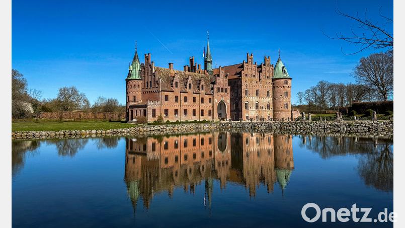Schloss Egeskov auf der Insel Fünen: Hier fuhr der Dichter mit der Kutsche vor. Bild: Wolfgang Stelljes/dpa