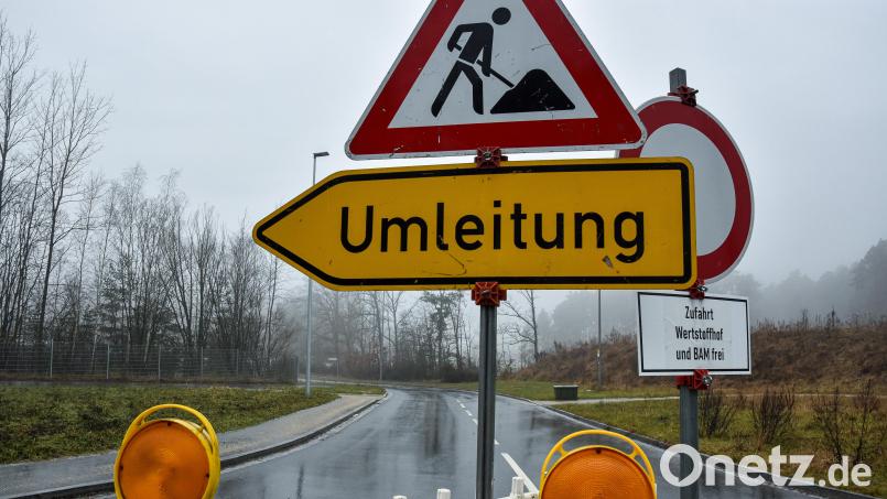 Straßensperrung in Reuth Symbolbild: Stephan Huber