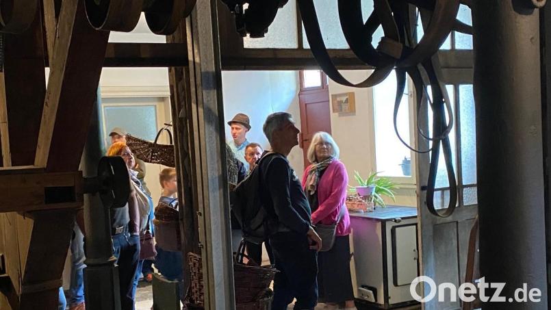 Viel alte Technik von damals sahen die Besucher bei den Führungen durch die Oedmühle. Bild: glb