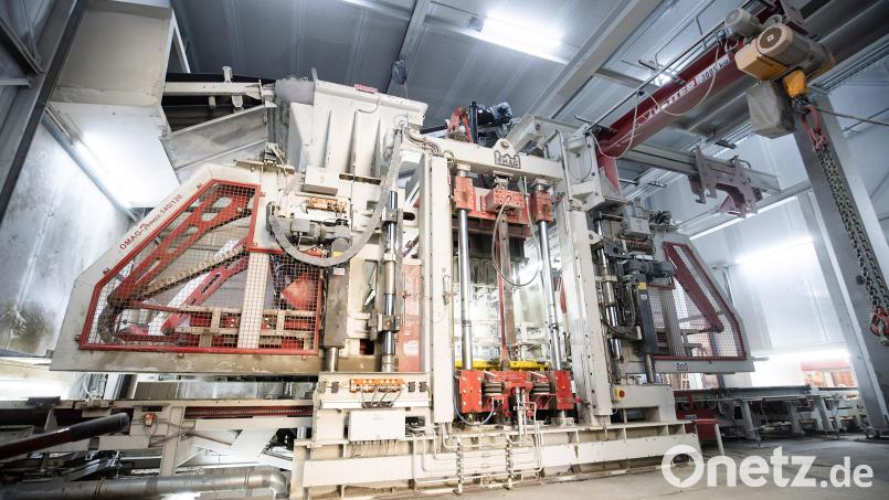 Blick ins neue Godelmann-Betonwerk in Berg bei Hof. Bild: Beyer Gruppe