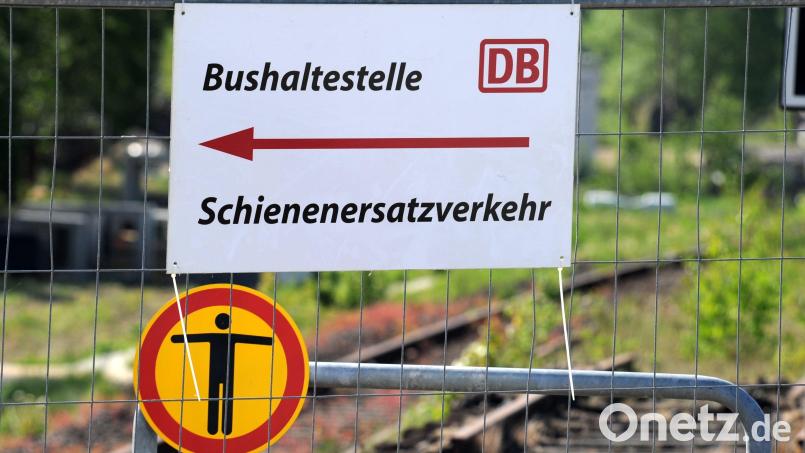 Zwischen Regensburg und Hof und somit auch auf dem Weg zur Landesgartenschau in Furth im Wald kommt es ab 15. Juni zu Sperrungen von Bahnstrecken. Es wird ein Schienenersatzverkehr mit Bussen eingerichtet. Bild: Carsten Rehder dpa/lno