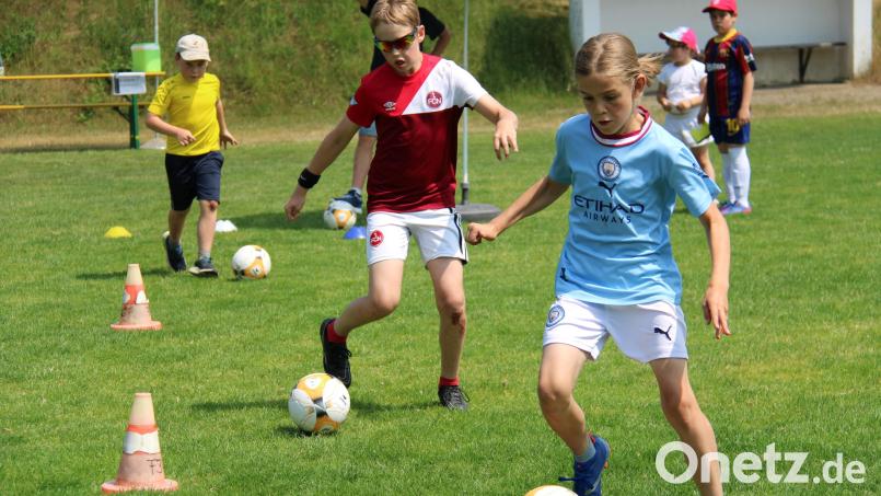 Um Geschicklichkeit und vor allem auch Spaß am Fußball geht es beim dritten Fußball-Aktionstag der DJK Neustadt am 29. Juni. Bild: Archiv prh