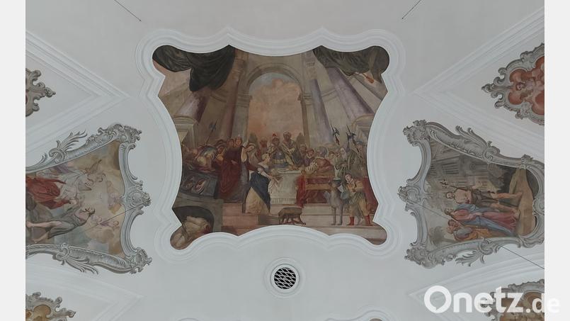 Neben diesem zentralen Fresko offenbaren weitere Deckenbilder in einem Zyklus markante Lebensstationen des Propheten Johannes Baptista. Bild: Georg Lang