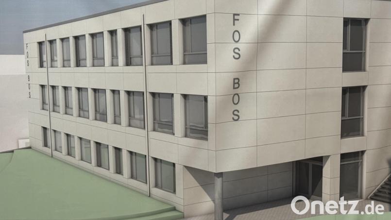 In Holzmodulbauweise entsteht der Neubau der FOS/BOS in Marktredwitz. Bild: Matthias Bäumler