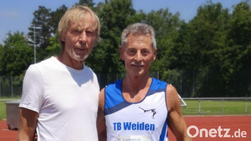 Carlo Thränhardt (links) und Manfred Ziegler in Aschheim. Bild: Ziegler/privat