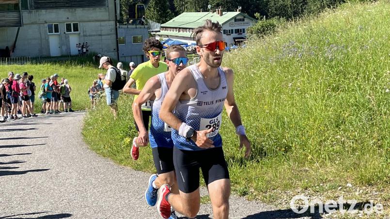Maximilian Zeus (vorne) beim Lauf am Nebelhorn. Bild: R. Zeus