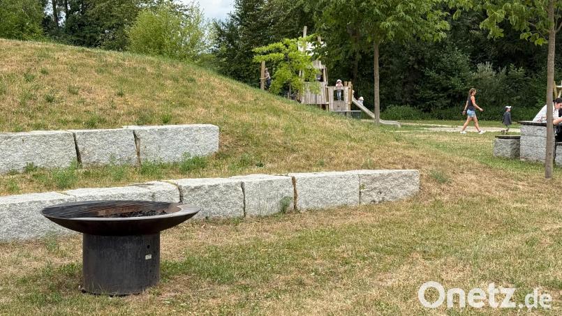 An einem lauen Sommerabend mit Freunden oder Familie grillen: Einen solchen öffentlichen Grillplatz wie hier auf der Gockelwiese in Hahnbach wünscht sich die CSU auch für Sulzbach-Rosenberg. Bild: Petra Hartl
