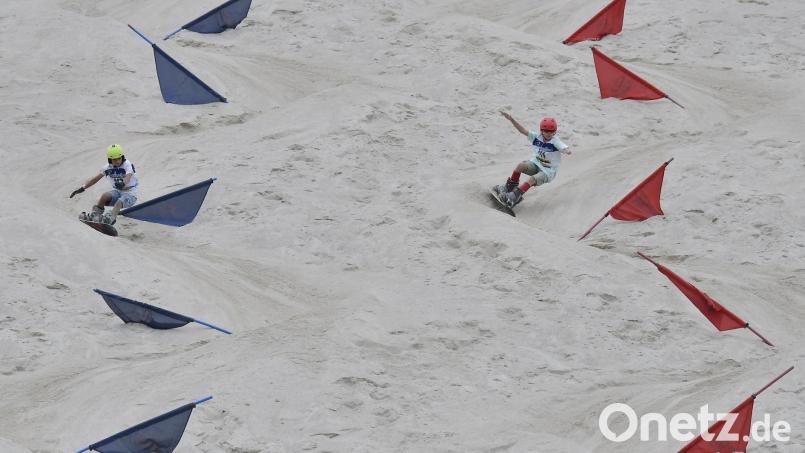 Der Parallel-Slalom war eine Disziplin beim Sandspirit am Monte Kaolino. Bild: Hubert Ziegler