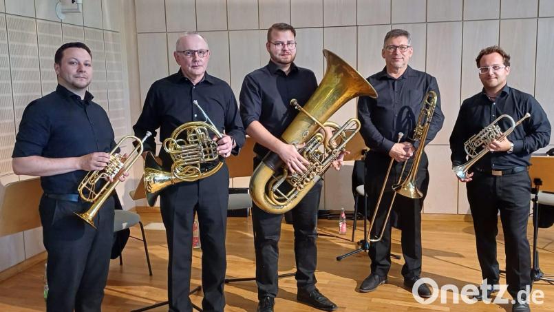 Nordoberpfalz-Brass-Ensemble tritt bei den Wurzer Sommerkonzerten auf. Bild: Nopf Brass/exb