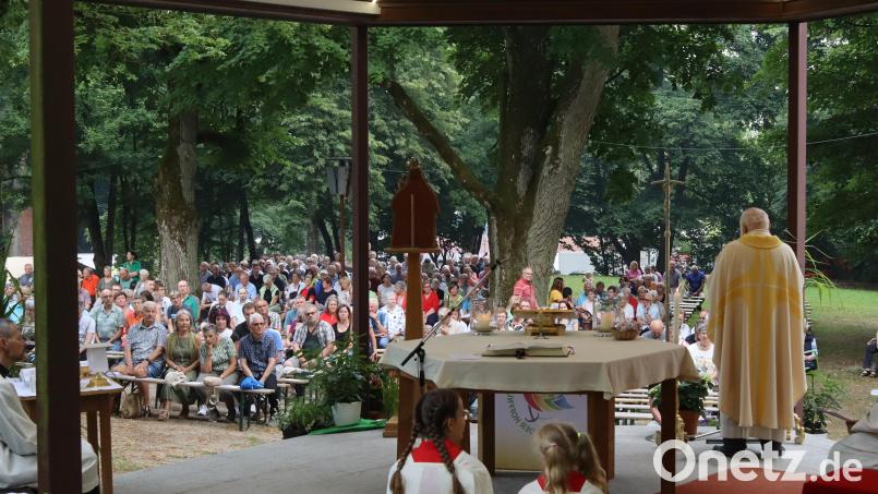Der Festgottesdienst am Samstag mit Pater Alfred Lindner war sehr gut besucht. Bild: mfh