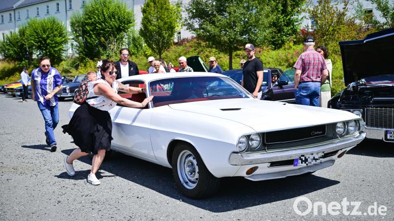 Gruß aus der Muscle-Car-Ära der 1970er: Ob der Dodge Challenger Startschwierigkeiten hatte, ist nicht bekannt. Bild: Florian Miedl