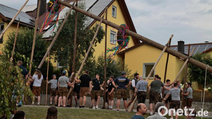 Mit dem traditionellen Aufstellen des Kirwabaums am Samstag, 26. Juli, beginnt die Willhofer Kirwa. Bild: Kirwaburschen Willhof