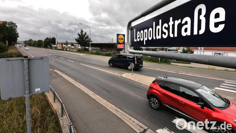 In Amberg wird die Leopoldstraße wegen Sanierungsarbeiten gesperrt. Bild: Petra Hartl