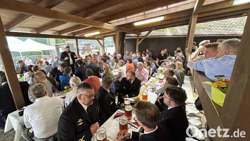 Zum Stadtempfang am Annabergfest hieß Bürgermeister Stefan Frank zahlreiche Gäste willkommen. Bild: Andreas Royer