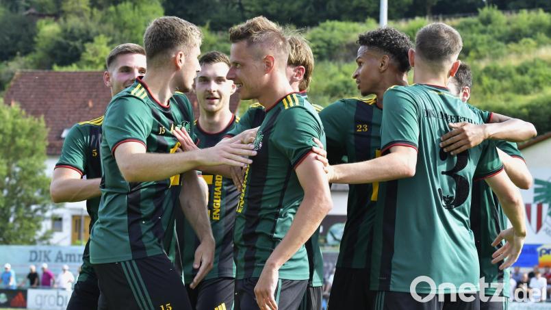 Die DJK Ammerthal bejubelte am Samstag einen 2:0-Sieg beim SV Lauterhofen. Archivbild: Hubert Ziegler